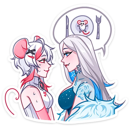 🍽 Стикер «Снежная Карина» для Telegram