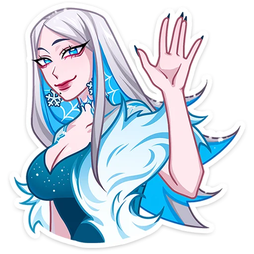👋 Стикер «Снежная Карина» для Telegram