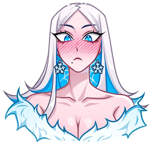 🥺 Стикер «Снежная Карина» для Telegram