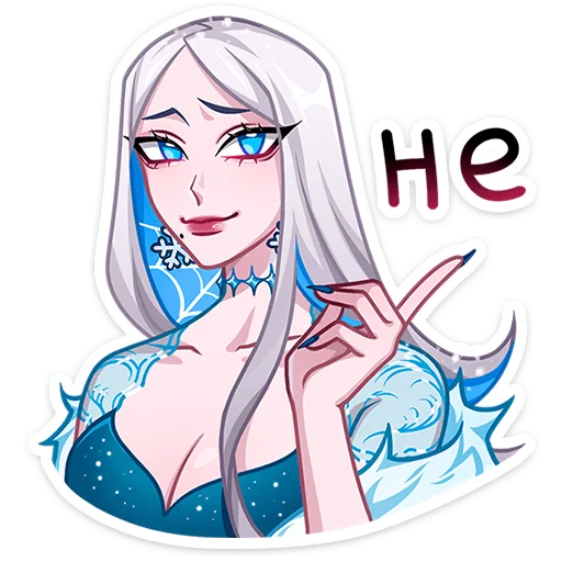 😠 Стикер «Снежная Карина» для Telegram