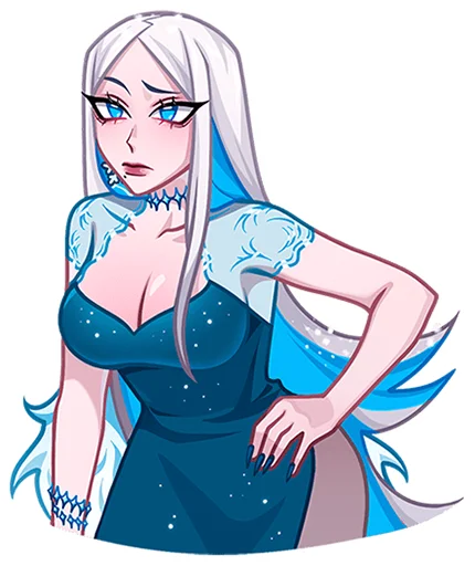 🤨 Стикер «Снежная Карина» для Telegram