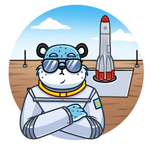 🚀 Стикер «Снежный Барс» для Telegram