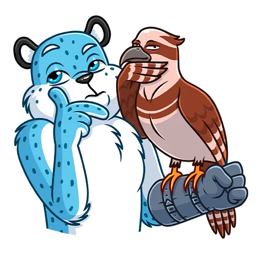🤔 Стикер «Снежный Барс» для Telegram