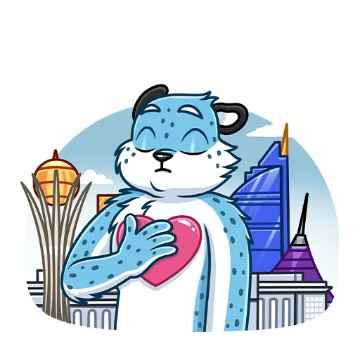 🥰 Стикер «Снежный Барс» для Telegram