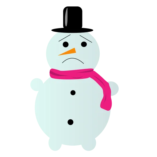 ☹️ Стикер «snowman kamilla» для Telegram
