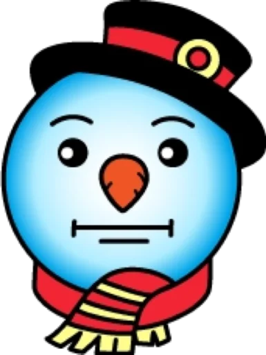 😐 Стикер «Снеговик» для Telegram