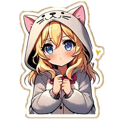 🙊 Стикер «Snow Peach Kitty» для Telegram