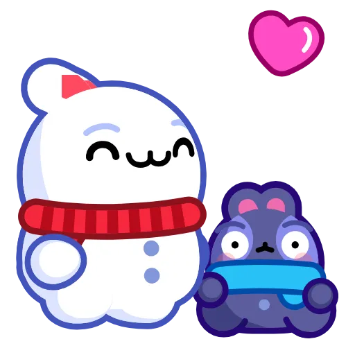 🥰 Эмодзи «Snow Rabbit Pack» для Telegram