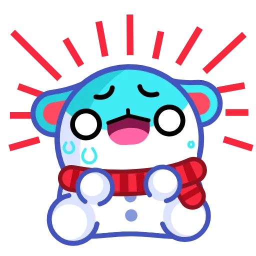 😱 Эмодзи «Snow Rabbit Pack» для Telegram