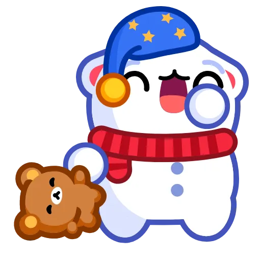 🥱 Эмодзи «Snow Rabbit Pack» для Telegram