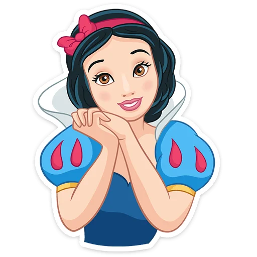 ☺️ Стикер «Белоснежка и семь гномов» для Telegram