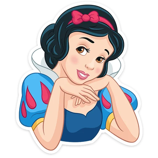 😏 Стикер «Белоснежка и семь гномов» для Telegram