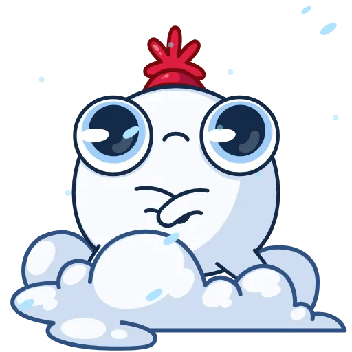 🖕 Стикер «Снежок» для Telegram