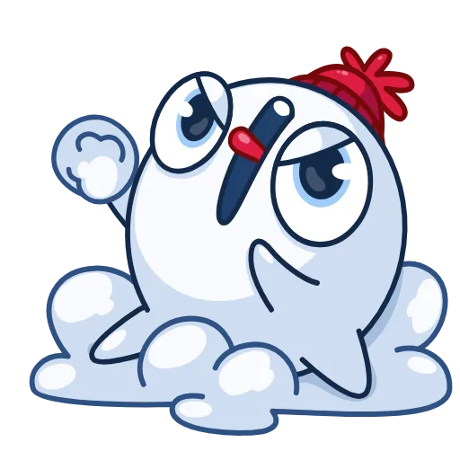 👊 Стикер «Снежок» для Telegram