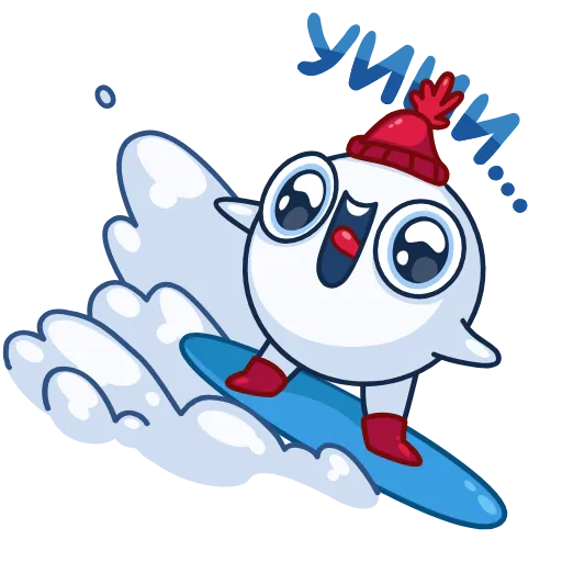 🏂 Стикер «Снежок» для Telegram