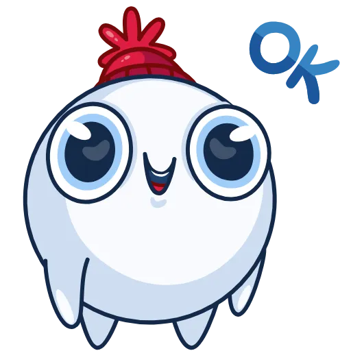 👌 Стикер «Снежок» для Telegram