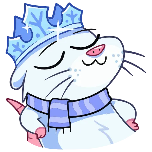 👑 Эмодзи «Снежная Нутри» для Telegram