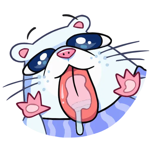 👅 Эмодзи «Снежная Нутри» для Telegram