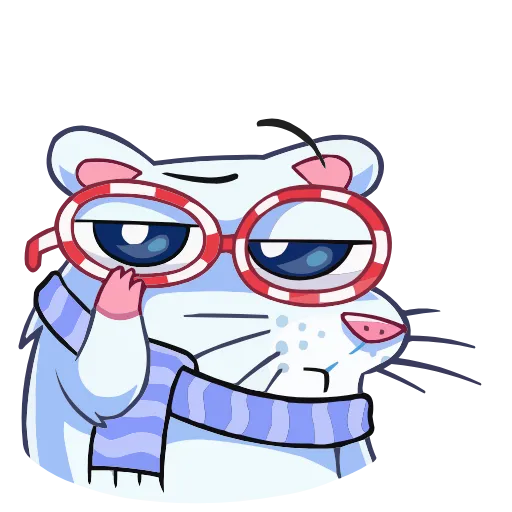 🤓 Эмодзи «Снежная Нутри» для Telegram