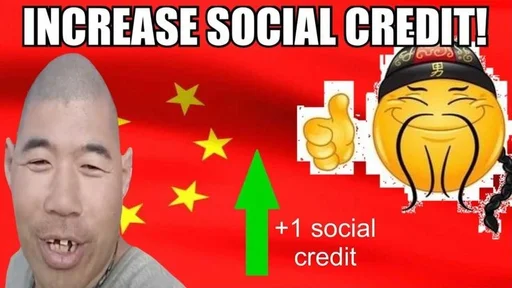 😲 Стикер «Social credit china» для Telegram