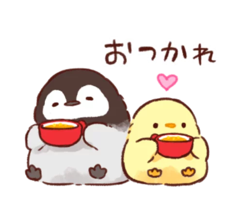 🐥 Стикер «Soft and cute chick winter» для Telegram