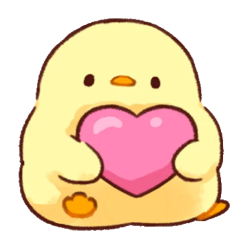 Стикерпак Soft and Cute Chicks Love для Telegram — скачать