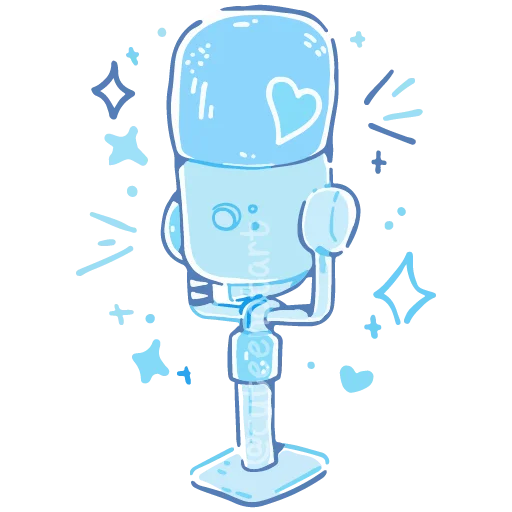 🎙 Стикер «голубой шепот» для Telegram