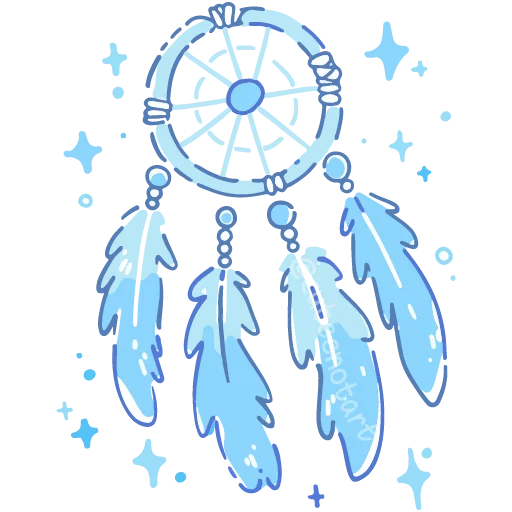 🧿 Стикер «голубой шепот» для Telegram