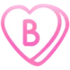 💗 Эмодзи «Английские буквы в сердечках» для Telegram