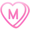 💗 Эмодзи «Английские буквы в сердечках» для Telegram