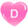 💗 Эмодзи «Английские буквы в сердечках» для Telegram