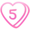 💗 Эмодзи «Английские буквы в сердечках» для Telegram