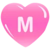 💗 Эмодзи «Английские буквы в сердечках» для Telegram