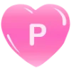 💗 Эмодзи «Английские буквы в сердечках» для Telegram