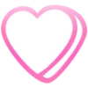 💗 Эмодзи «Английские буквы в сердечках» для Telegram