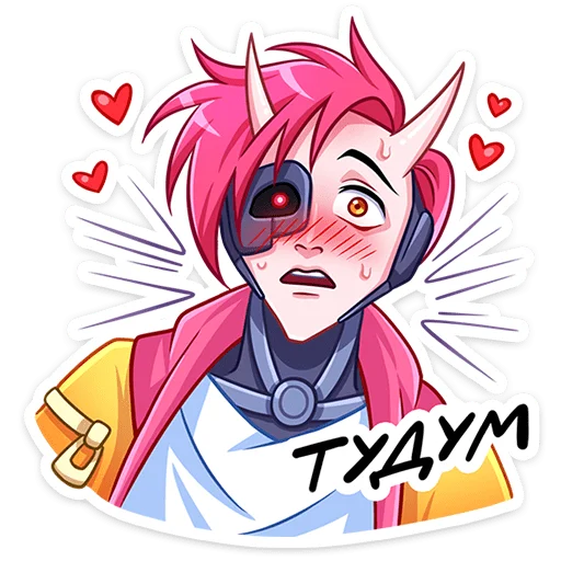 🥰 Стикер «Сонна и Рюдзи» для Telegram