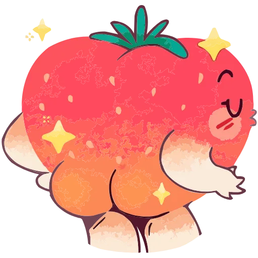 🍑 Эмодзи «Клубничка Сонечка» для Telegram