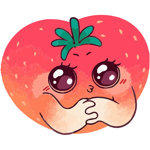 🥹 Эмодзи «Клубничка Сонечка» для Telegram