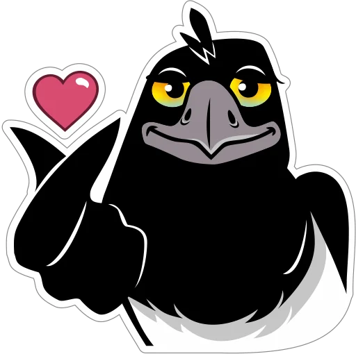 😍 Стикер «Сорока Глафира» для Telegram