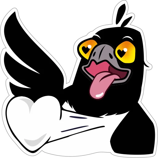 ❤️ Стикер «Сорока Глафира» для Telegram