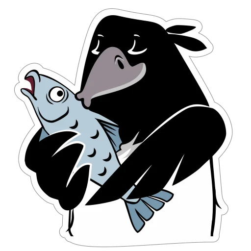 🐟 Стикер «Сорока Глафира» для Telegram