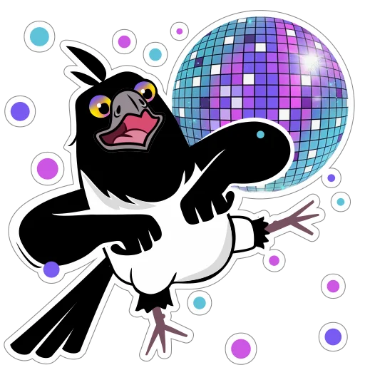 💃 Стикер «Сорока Глафира» для Telegram