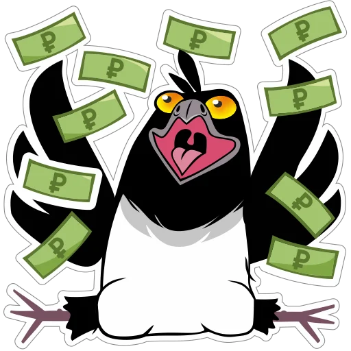 💰 Стикер «Сорока Глафира» для Telegram