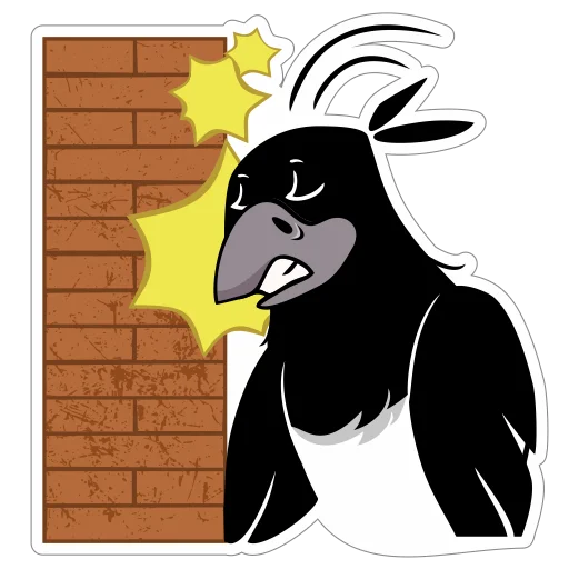 🤯 Стикер «Сорока Глафира» для Telegram
