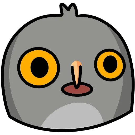 😐 Эмодзи «Сова Вова» для Telegram