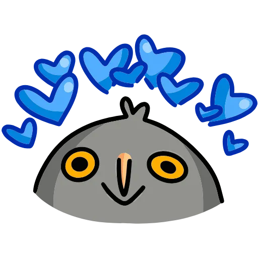 ❤️ Эмодзи «Сова Вова» для Telegram
