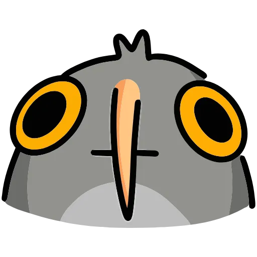 😐 Эмодзи «Сова Вова» для Telegram