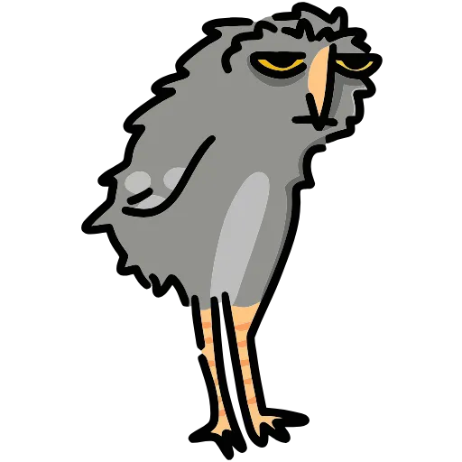 😐 Эмодзи «Сова Вова» для Telegram