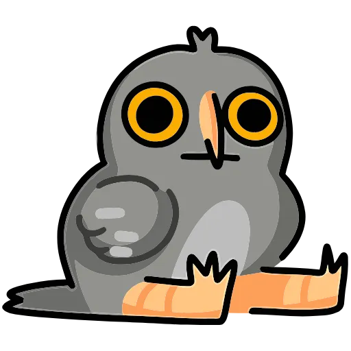 👌 Эмодзи «Сова Вова» для Telegram