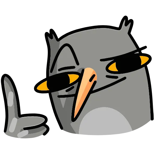 👍 Эмодзи «Сова Вова» для Telegram